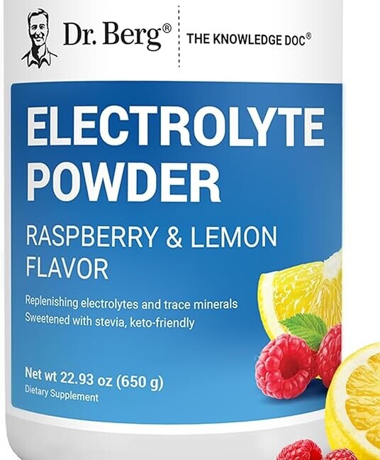 “Electrolyte Powder Raspberry & Lemon flavor – keto-friendly hydration supplement”