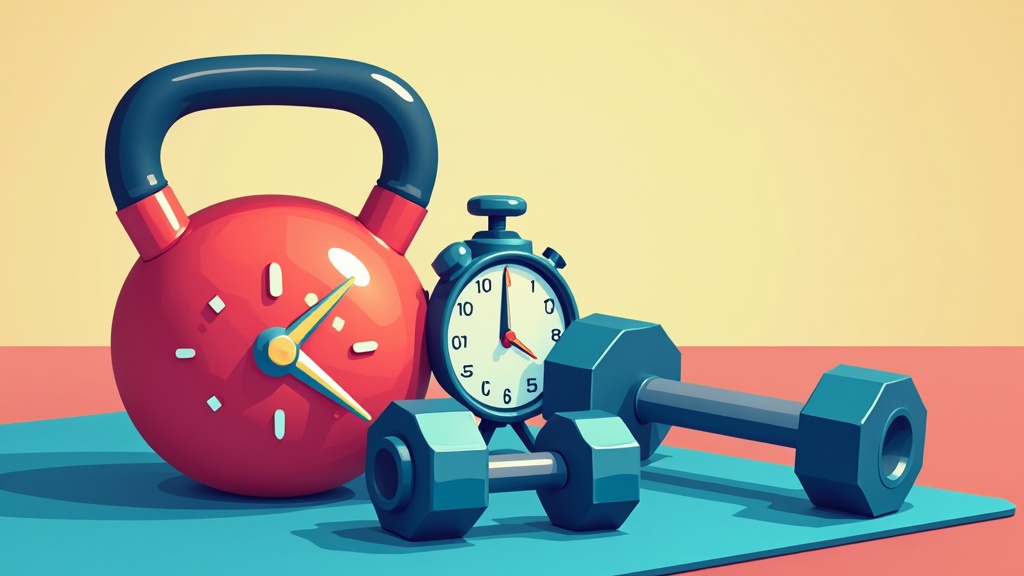 HIIT workout illustration