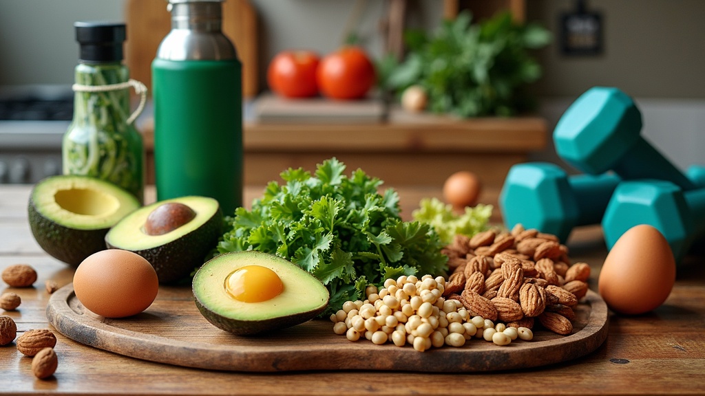 Keto Fitness Plan Concept