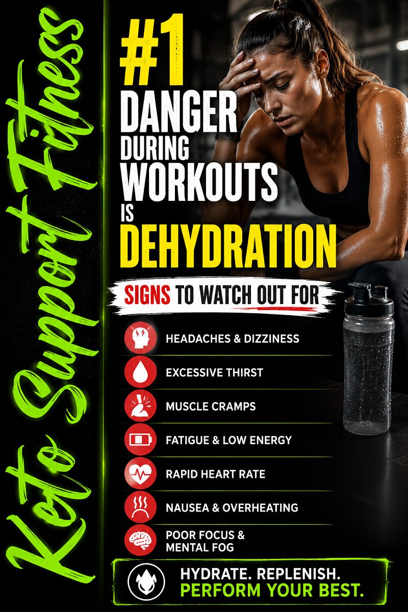 #1 Danger During Workouts is Dehydration Signs to Watch for.